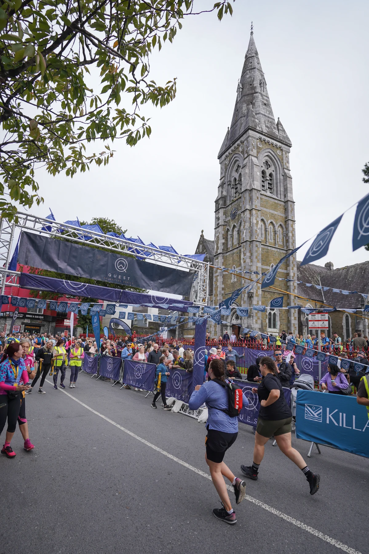 A busy Quest Adventure Series event in the town centre