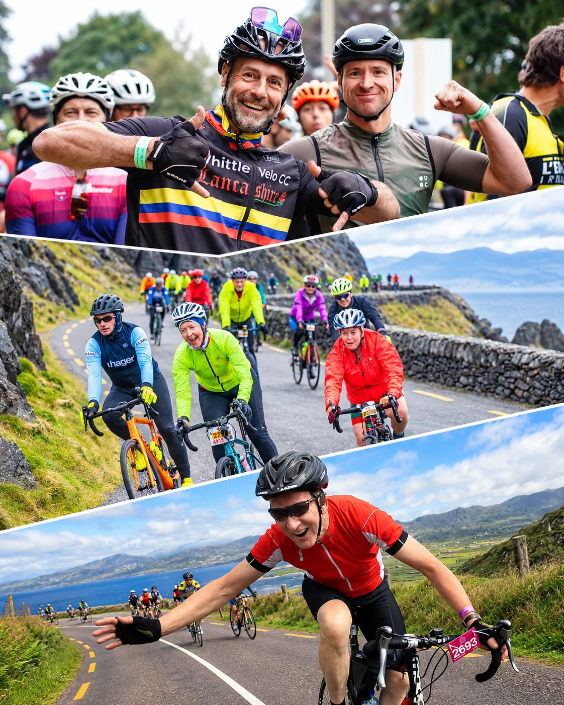 Cyclists enjoying shared outdoor challenges